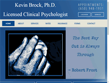 Tablet Screenshot of drkevinbrock.com